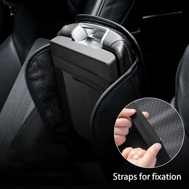 Car Armrest Cover for Toyota Cressida 1977–1992, Center Console Pad, Leather Armrest Box Protector, Waterproof Anti-Scratch Console Lid Cushion,Comfort Interior Accessories,B-Red