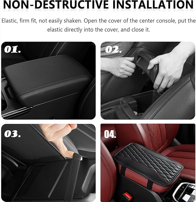 Auto Center Console Pad for Lotus Evora(2011-) Accessories Car Armrest Cushion Protects Your armrest and Feels Comfortable on Your Elbows and arms