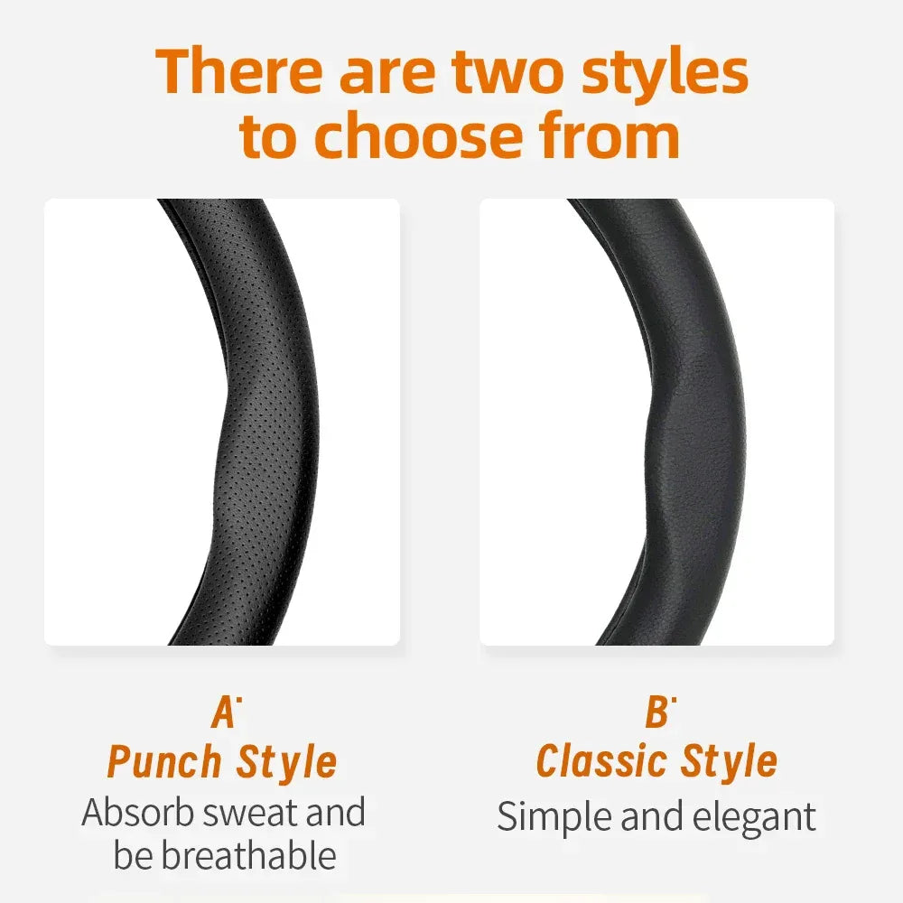 Renault Ultra-Thin Breathable Leather Steering Wheel Cover