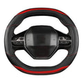 Peugeot Carbon Fiber + PU Leather Steering Wheel Cover