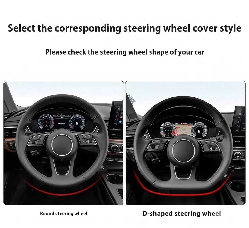 MG Carbon Fiber & Suede Steering Wheel Cover